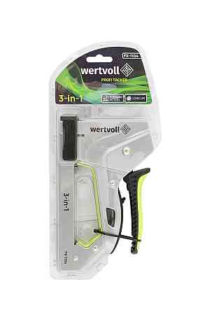 WERTVOLL Степлер ресорний WERTVOLL 3-В-1 скоба R53 4-14мм/шпилька 14 мм/цвях 14 мм корпус метал Коломия