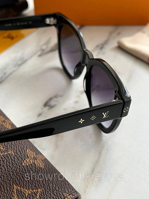 Жіночі сонцезахисні окуляри Lv (1523) black LUX Київ - фото 5