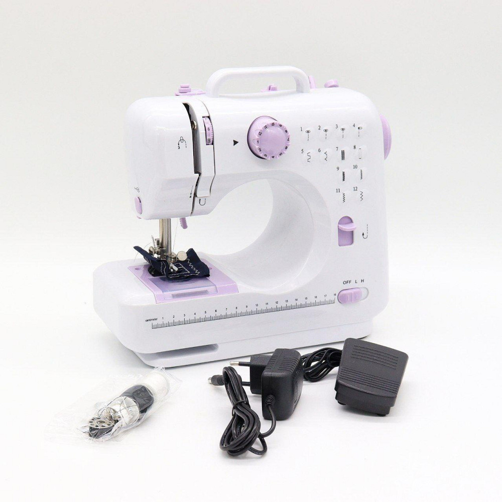 Швейная машинка 12в1 с оверлоком, педалью и 2 катушками, FHSM-505 / Электрическая машинка для шитья Киев - изображение 9
