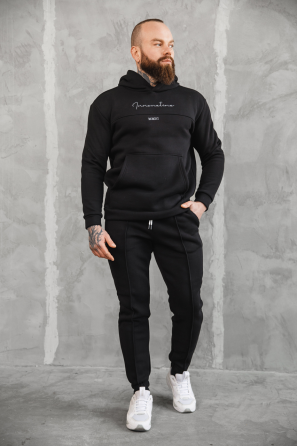 Теплый спортивный костюм мужской Европа Черный S Харьков