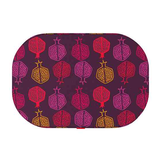 Лежанка для собак WAUDOG Relax, малюнок "Гранат", зі змінним чохлом, L, Ш 100 см, Д 70 см Вінниця