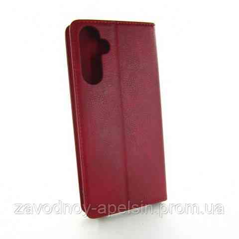 Чехол книжка Samsung M14 M145 M146 Кожаный (красный) Одесса
