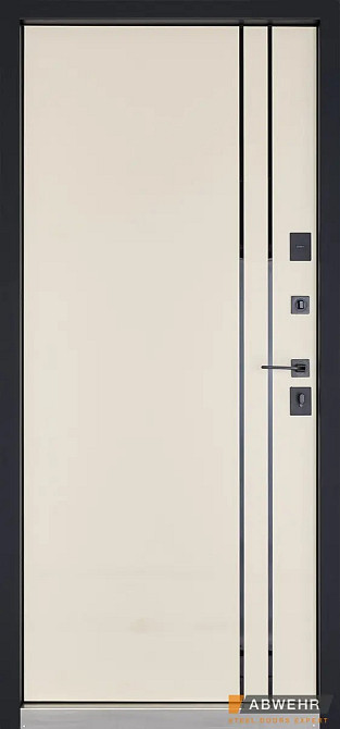 Двері вуличні, модель LP-12 Supreme ТЕРМОРОЗРИВ 3 контури ущільнення, дуб темний/ваніль Київ - фото 2