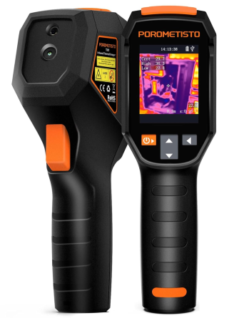 Тепловизор TI01 с ИК-камерой 240×240, лазерным указателем, IP54, диапазон -20°C…550°C, тепловизионная камера для диагностики Киев