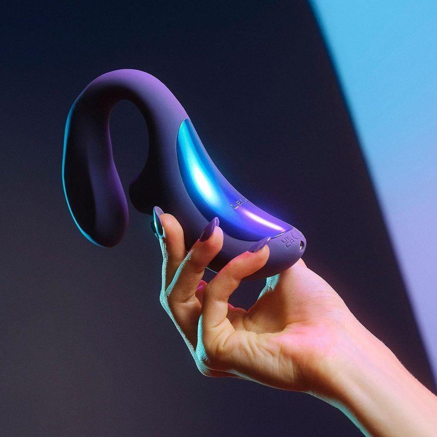 Кліторально-вагінальний звуковий стимулятор LELO Enigma WAVE Cyber Purple, 3 типи стимуляції Sex Aura Київ - фото 8