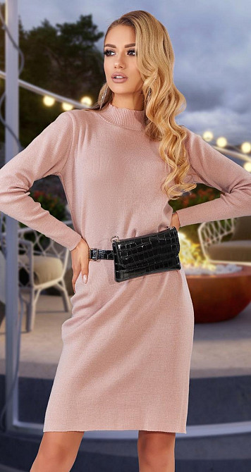 Вязанное платье  гольф (46-48) Киев - изображение 2