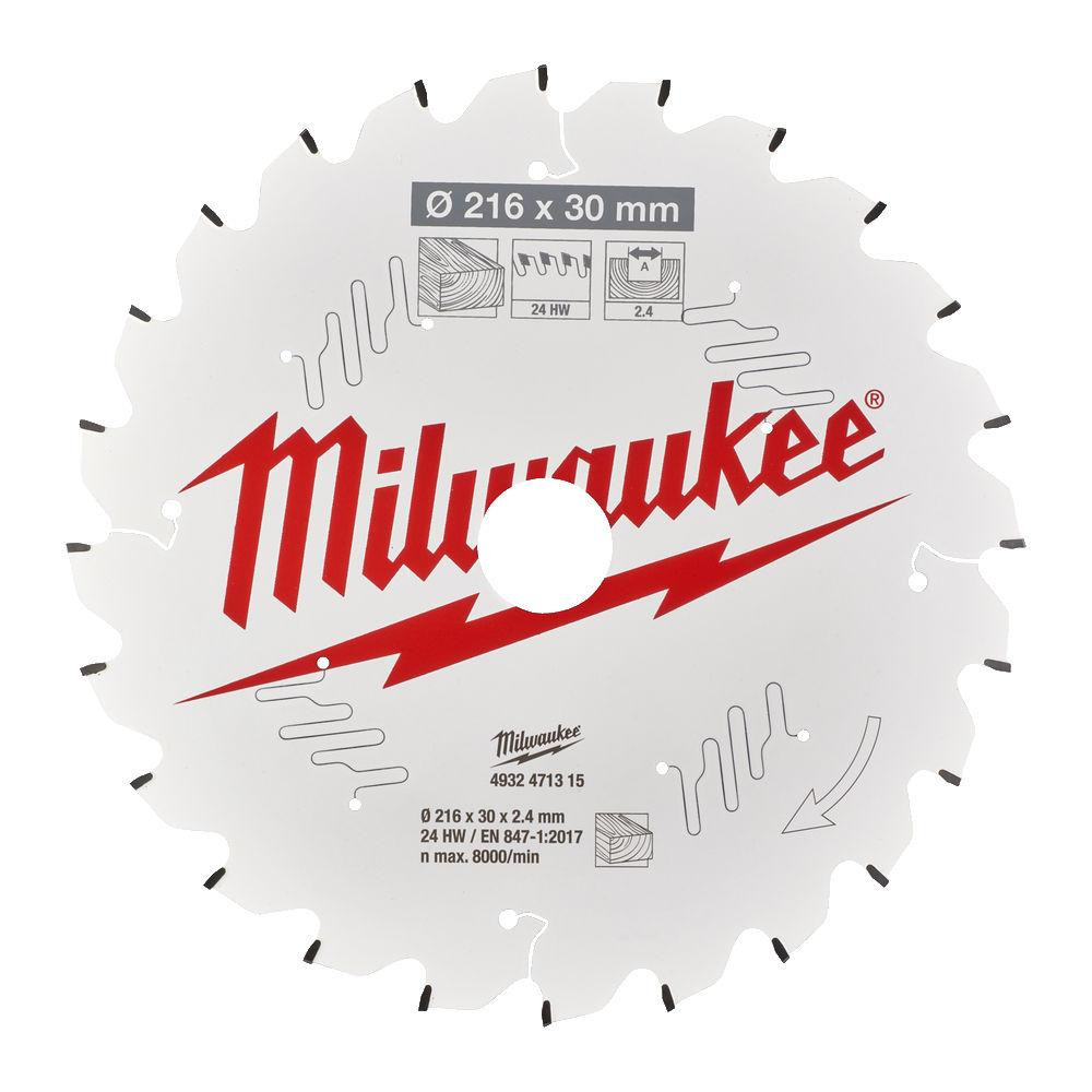 Диск пиляльний PFTE MILWAUKEE, O216х30х2,4мм, 24 зуб. Одесса - изображение 2