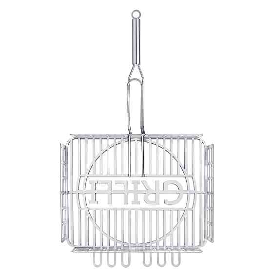 Решетка гриль для барбекю из пищевой нержавеющей стали 1.5мм 42*32см GRILLI 777767 Код: 009009 Ровно