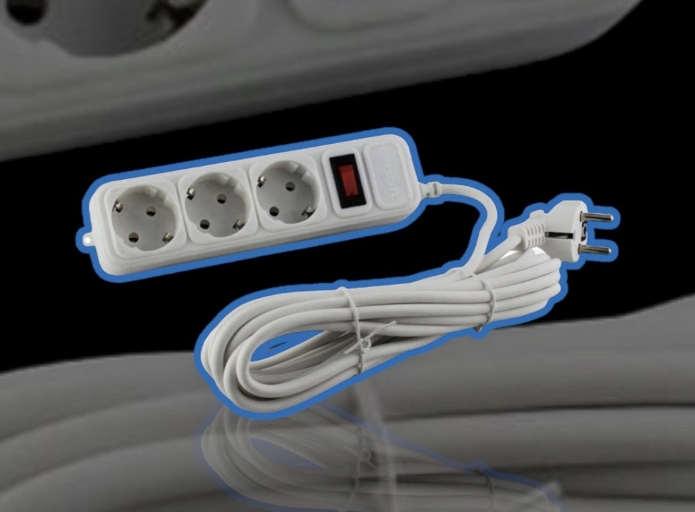 Мережевий фільтр подовжувач на 3 розеток 1.8 м 4797 Одеса - фото 1