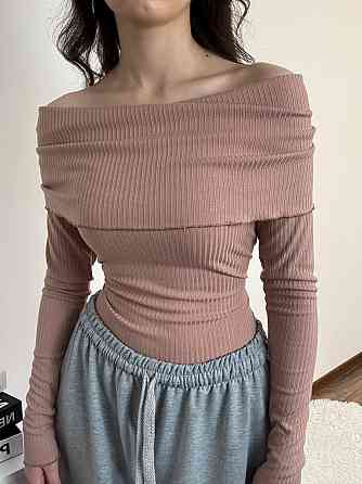 Женская романтичная кофточка с отворотом турецкий рубчик мустанг 42/44, Беж Одесса