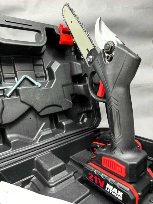 Набор мини пила на 6 дюймов и секатор + 2 аккумулятора и кейс Киев - изображение 8