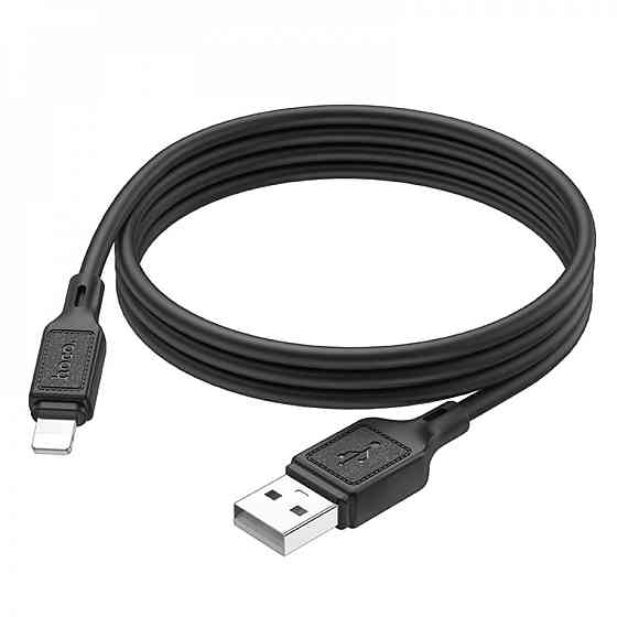 Кабель HOCO X90 Cool silicone charging data cable for iP Black Київ