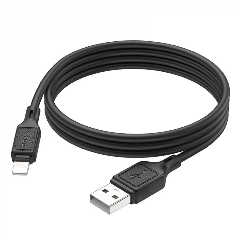 Кабель HOCO X90 Cool silicone charging data cable for iP Black Київ - фото 4