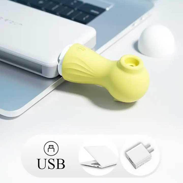 Клиторальный вакуумный вибратор Wo-sex Lilo (вуманайзер) USB - Розовый – Вибраторы Винница - изображение 4