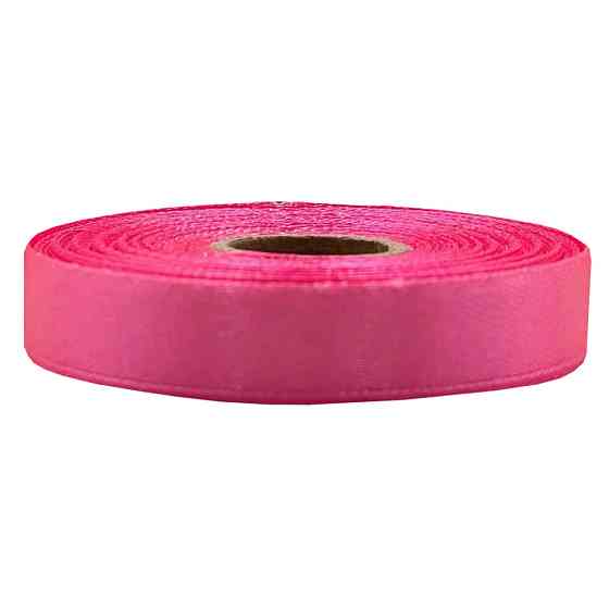 Атласна стрічка для рукоділля АБ-638, 1,2 см x 23 м, малиновий Вінниця