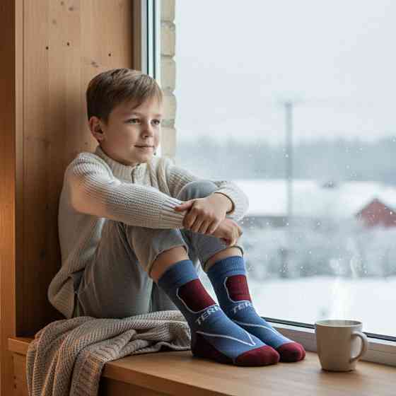 Дитячі шерстяні термошкарпетки на 5-7 років, Termo Socks / Теплі зимові носки для дітей Київ