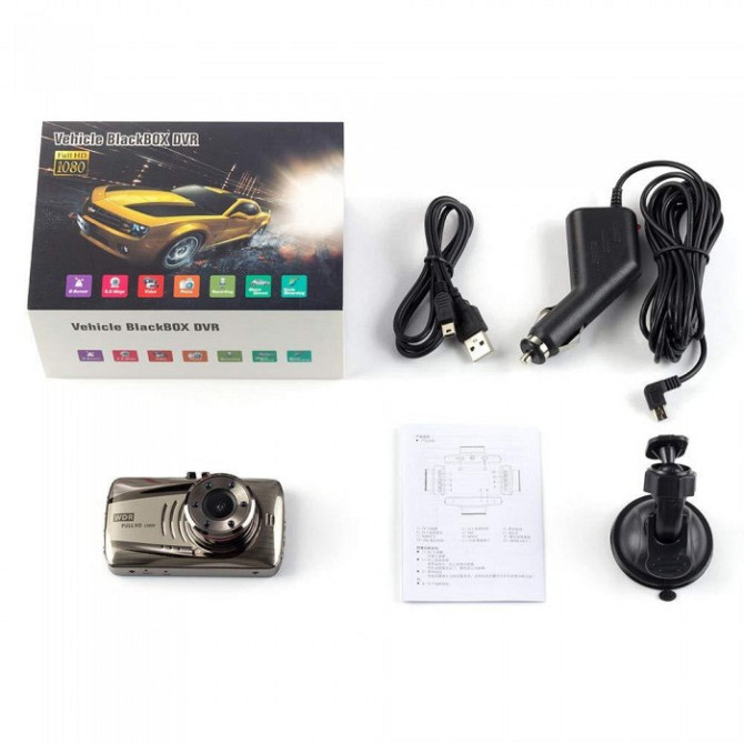 Автомобильный видеорегистратор DVR T671 Full HD 1080P Винница - изображение 5
