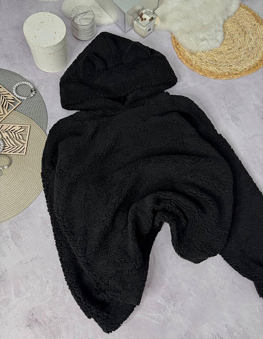 Женская теплая плюшевая худи с ушками турецкий мягкий мех Одесса - изображение 10