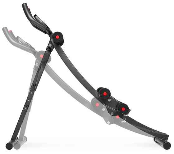 Тренажер для пресса HS-2001 Скамья тренажер для пресса регулируемая складная со счетчиком Шейперов тренажер Киев