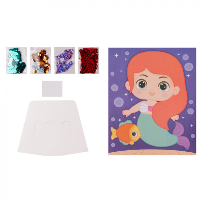 Набор для творчества 1 вересня Русалочка Аппликация фигурными пайетками (954586) Винница - изображение 2