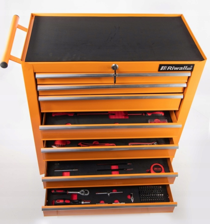 Тележка для инструментов 7 ящиков 188 элемент Riwall (Чехія) Киев