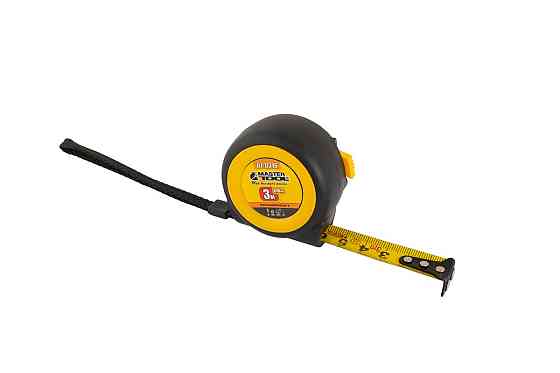 Рулетка MASTERTOOL 3 м×16 мм з магнітами автоматичний фіксатор покриття TPR храповий механізм 61-0316 Коломия