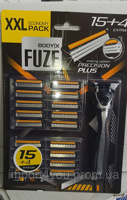 Body-X Fuze станки 3 лезвия 15+4szt MEN Харьков - изображение 1