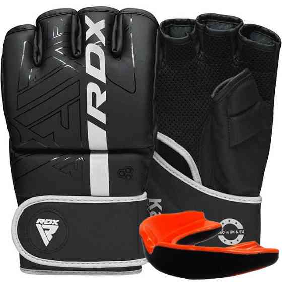 Рукавиці ММА RDX F6 KARA Matte White L (капа в комплекті) Кам'янське
