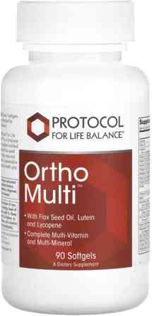 Мультивітаміни та мінерали Protocol for Life Balance Ortho Multi 90 гел капс Київ