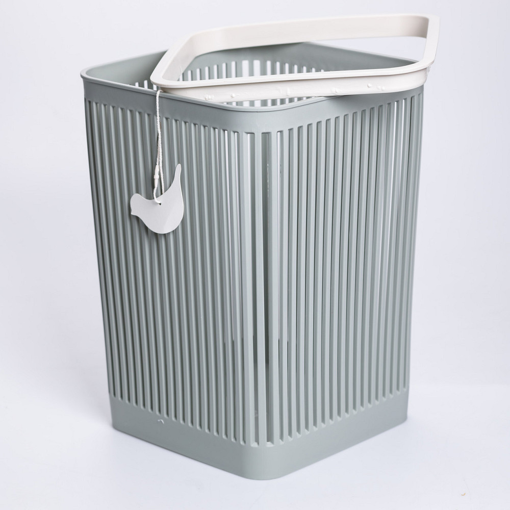 Кошик для сміття пластиковий в офіс для паперу 22×22×30 (см) кошик під сміття 8 (л) відро для сміття Зелений HP-45-9GR Київ - фото 2