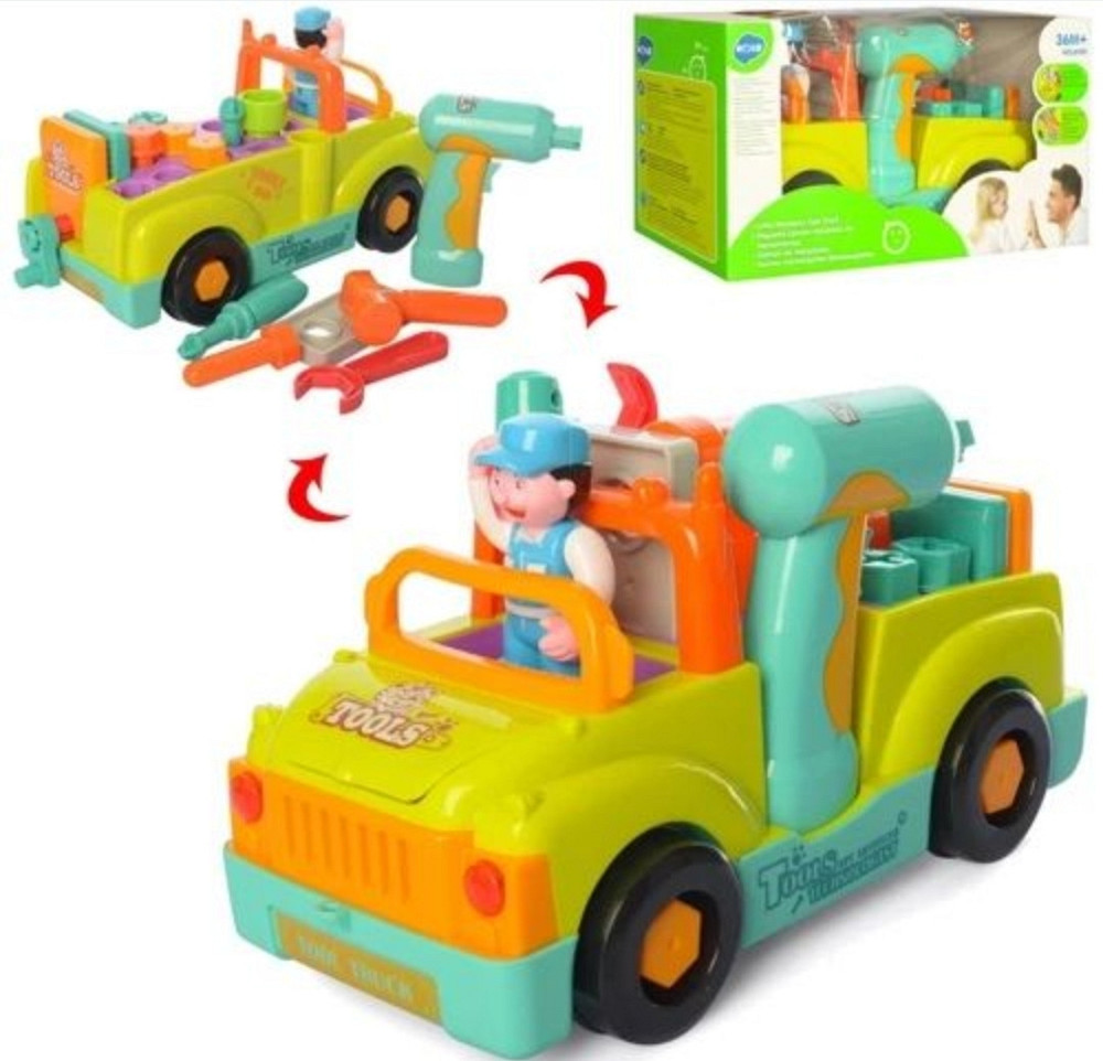 Машинка Конструктор с инструментами Музыкальная, Свет, открыв капот. Киев - изображение 6