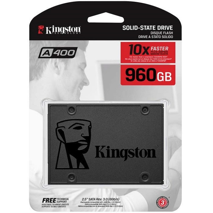 Накопичувач SSD Kingston SSDNow A400 960GB 2.5" SATAIII 3D NAND Київ - фото 4