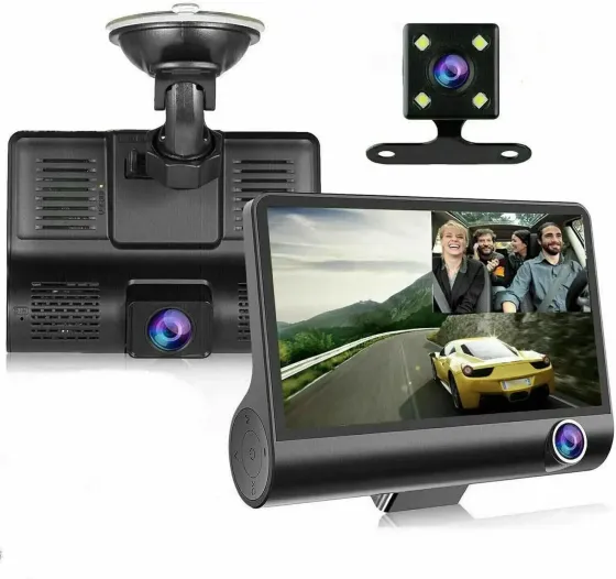 Автомобильный регистратор 1080P FHD ЖК-экран 3 камера заднего вида обзор 170 Коломыя