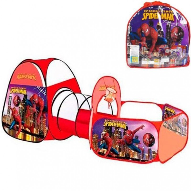 Намет ігровий з тунелем Людина павук ігровий манеж легко складається (96965 SP) Чернігів - фото 1