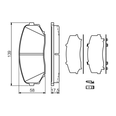 Тормозные колодки Bosch 0 986 494 375 Винница - изображение 6