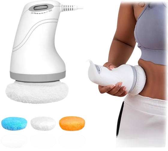 Антицелюлітний масажер Massage Cup A чорний електричний ручний 3 змінні мийні насадки 600–3000 об/хв вакуумний для тіла живота Київ