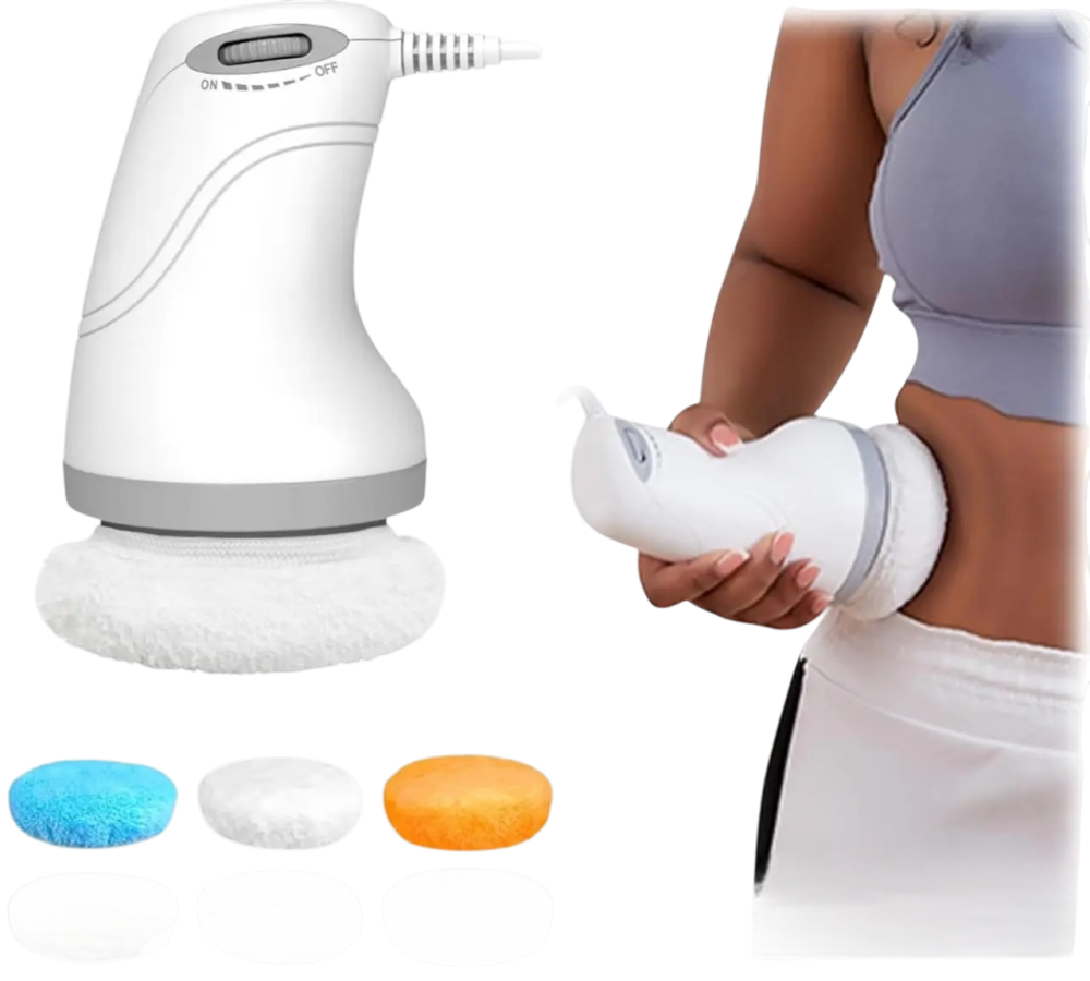 Антицелюлітний масажер Massage Cup A чорний електричний ручний 3 змінні мийні насадки 600–3000 об/хв вакуумний для тіла живота Київ - фото 1