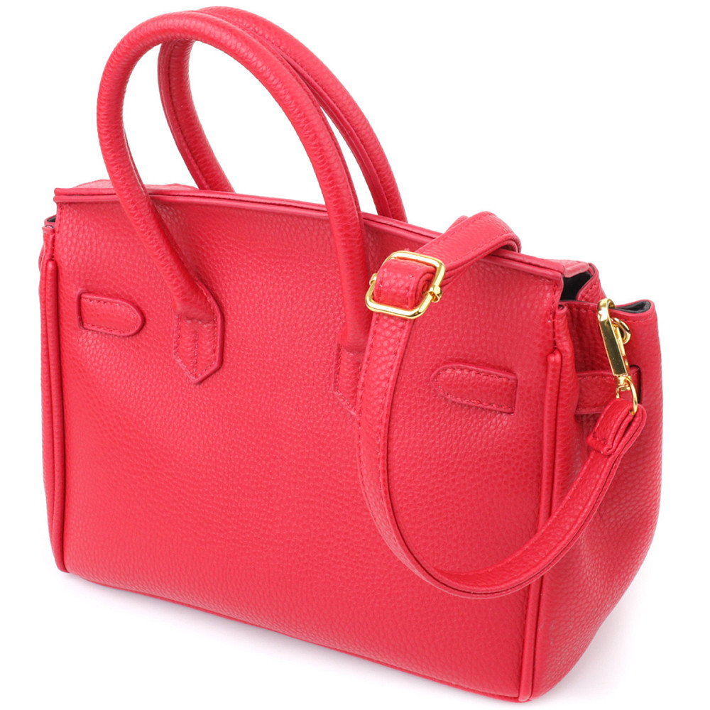 Стильна жіноча сумка з екошкіри Vintage sale_15153 Червоний Київ - фото 2