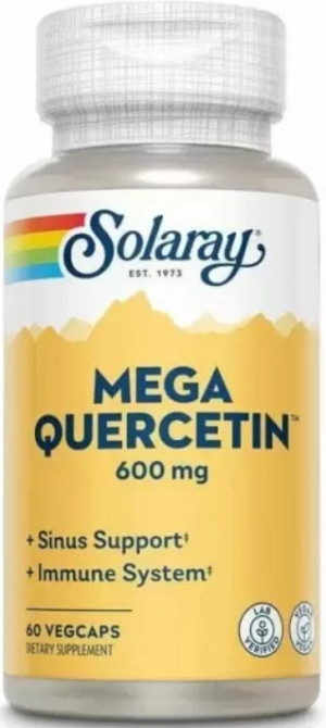 Кверцетин Solaray Mega Quercetin 600mg 60 vcaps Киев - изображение 1