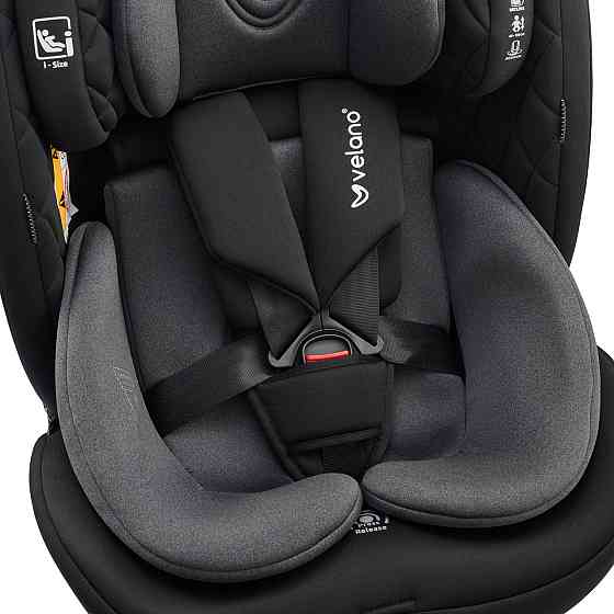 Автокрісло VELANO Vento 360° i-Size 40–150 см, ISOFIX + опорна нога, grey Київ
