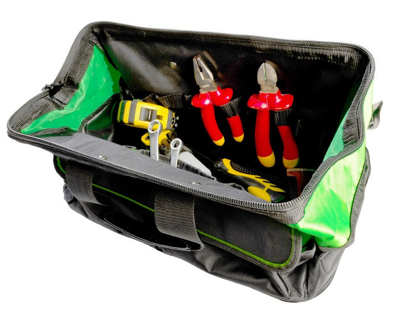 Сумка для инструмента MASTERTOOL 460х250х300 мм 8 карманов пластиковое дно 1680 DEN 79-1918 Ровно - изображение 10