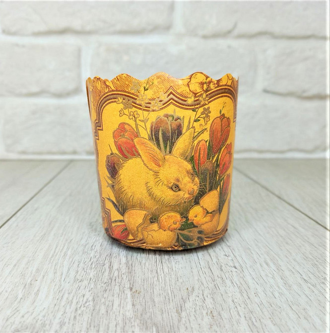 Паперова форма для пасок 100–150 г d70×h85 Вікторіанські, 50 шт/упаковка, для випічки Харків - фото 7