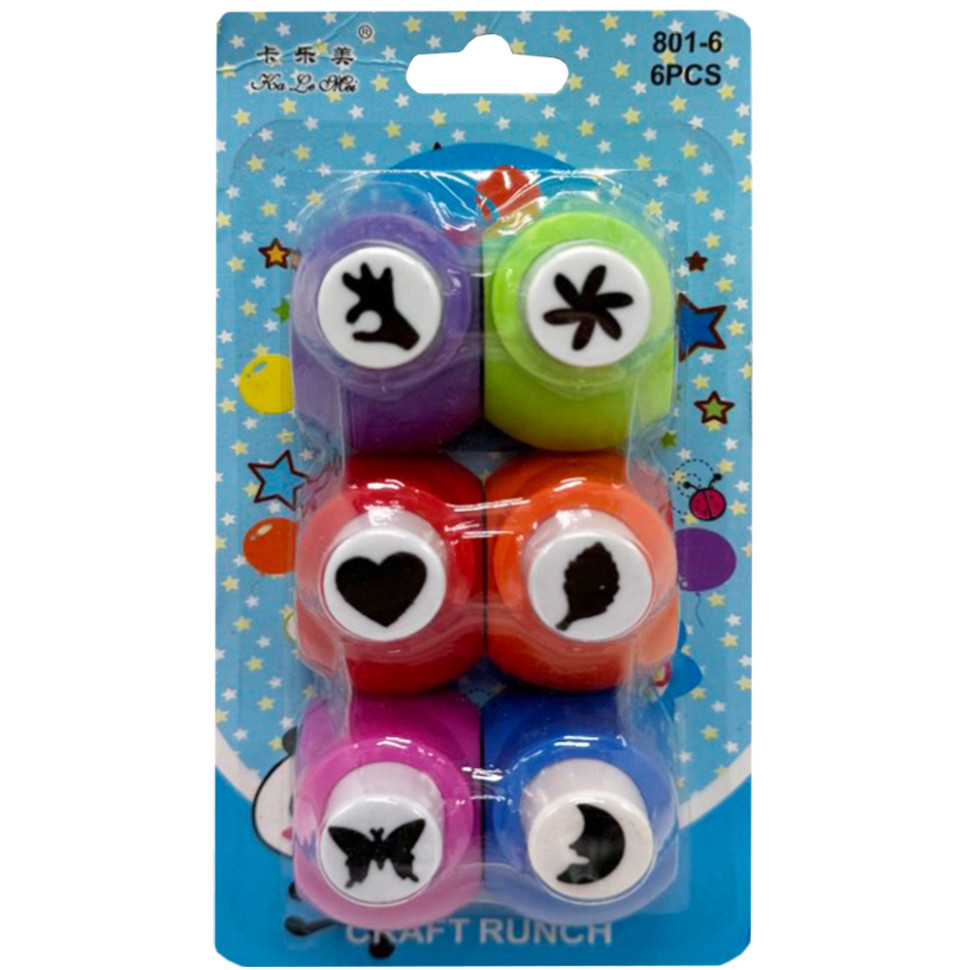 Набор фигурных дыроколов 315298 в наборе 6 штук Винница - изображение 1