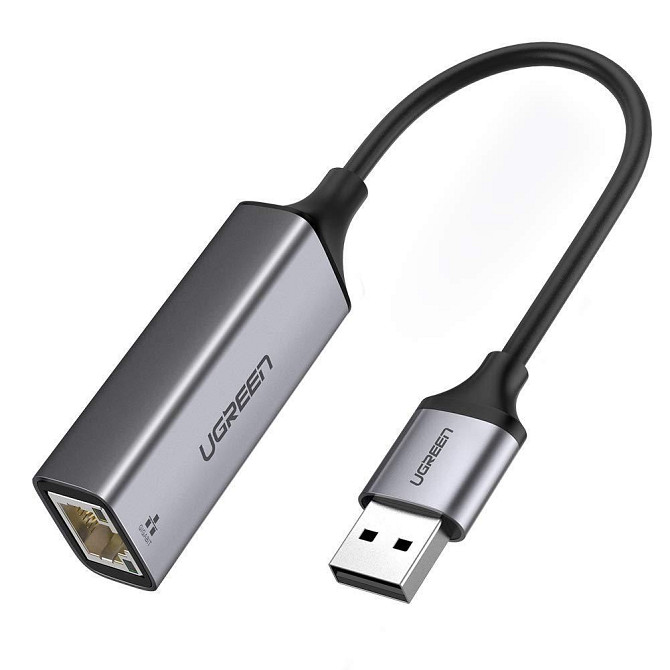 Зовнішня мережева карта / Мережевий адаптер USB 3.0 Gigabit Ethernet LAN RJ45 Ugreen 50922 (10/100/1000Mbps) Николаев - изображение 2