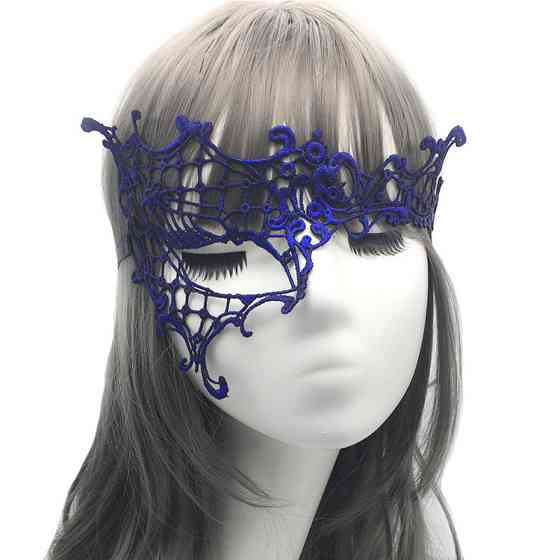 Карнавальна маска для вечірки one size синій Київ