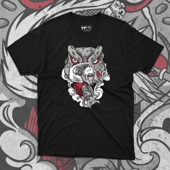 Футболка мужская с принтом Наруто Джирайя Техніка Виклику Размер 48 Anime0297 Днепр