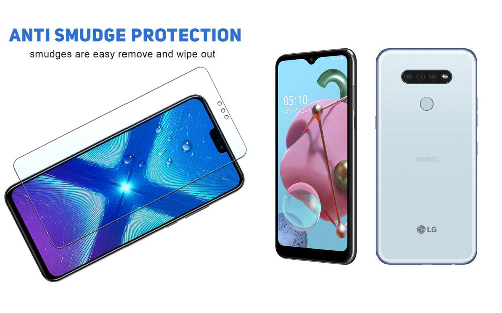 Защитное стекло NeoGlass для LG Q51 – ультрапрозрачное и устойчивое Киев - изображение 3