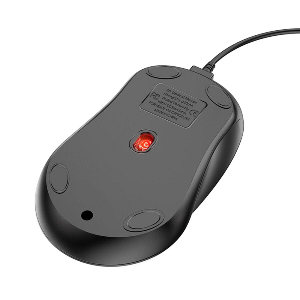 Мышь проводная BOROFONE BG4 Business wired mouse, цвет черный BG4B Одесса - изображение 3