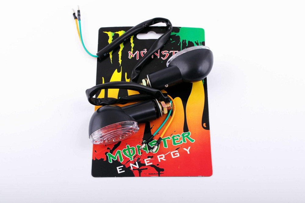 Повороти міні (пара) овальні (чорні, прозорі) Мукачево - фото 1