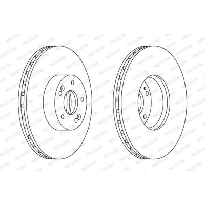 Гальмівний диск FERODO DDF1631C-1 Вінниця - фото 1